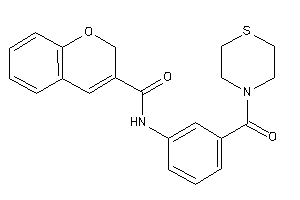 N-[3-(thiomorpholine-4-carbonyl)phenyl]-2H-chromene-3-carboxamide