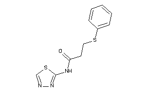 3-(phenylthio)-N-(1,3,4-thiadiazol-2-yl)propionamide