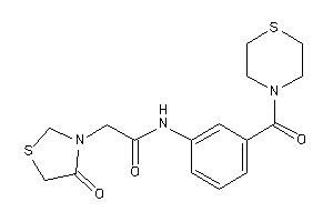 2-(4-ketothiazolidin-3-yl)-N-[3-(thiomorpholine-4-carbonyl)phenyl]acetamide