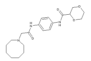 N-[4-[[2-(azocan-1-yl)acetyl]amino]phenyl]-1,4-dioxane-2-carboxamide