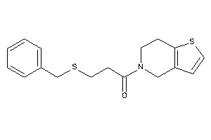 3-(benzylthio)-1-(6,7-dihydro-4H-thieno[3,2-c]pyridin-5-yl)propan-1-one