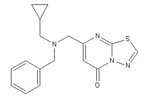 Image of 7-[[benzyl(cyclopropylmethyl)amino]methyl]-[1,3,4]thiadiazolo[3,2-a]pyrimidin-5-one