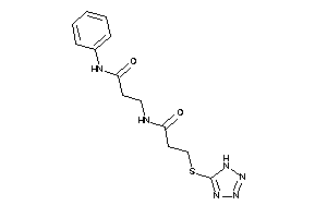 N-(3-anilino-3-keto-propyl)-3-(1H-tetrazol-5-ylthio)propionamide