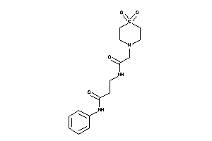 3-[[2-(1,1-diketo-1,4-thiazinan-4-yl)acetyl]amino]-N-phenyl-propionamide