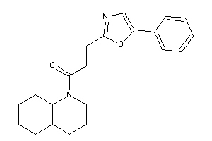 1-(3,4,4a,5,6,7,8,8a-octahydro-2H-quinolin-1-yl)-3-(5-phenyloxazol-2-yl)propan-1-one