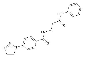 N-(3-anilino-3-keto-propyl)-4-(2-pyrazolin-1-yl)benzamide