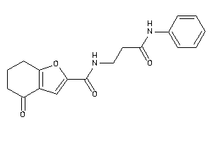 N-(3-anilino-3-keto-propyl)-4-keto-6,7-dihydro-5H-benzofuran-2-carboxamide