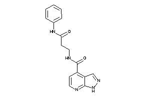 N-(3-anilino-3-keto-propyl)-1H-pyrazolo[3,4-b]pyridine-4-carboxamide