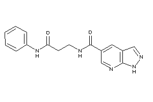 N-(3-anilino-3-keto-propyl)-1H-pyrazolo[3,4-b]pyridine-5-carboxamide