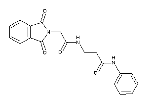 N-phenyl-3-[(2-phthalimidoacetyl)amino]propionamide