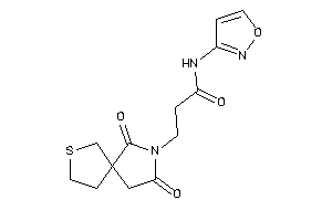 3-(2,4-diketo-7-thia-3-azaspiro[4.4]nonan-3-yl)-N-isoxazol-3-yl-propionamide