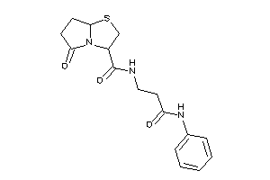 N-(3-anilino-3-keto-propyl)-5-keto-3,6,7,7a-tetrahydro-2H-pyrrolo[2,1-b]thiazole-3-carboxamide