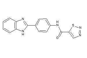 N-[4-(1H-benzimidazol-2-yl)phenyl]thiadiazole-5-carboxamide