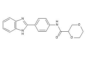 N-[4-(1H-benzimidazol-2-yl)phenyl]-1,4-dioxane-2-carboxamide