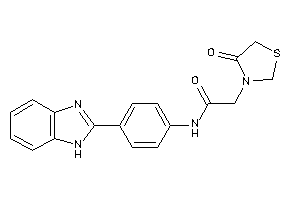 N-[4-(1H-benzimidazol-2-yl)phenyl]-2-(4-ketothiazolidin-3-yl)acetamide