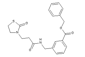 3-[[3-(2-ketothiazolidin-3-yl)propanoylamino]methyl]benzoic Acid Benzyl Ester