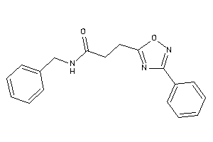 N-benzyl-3-(3-phenyl-1,2,4-oxadiazol-5-yl)propionamide