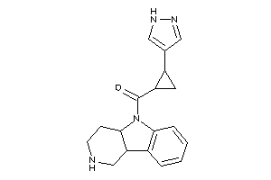 1,2,3,4,4a,9b-hexahydropyrido[4,3-b]indol-5-yl-[2-(1H-pyrazol-4-yl)cyclopropyl]methanone