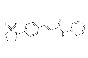 3-[4-(1,1-diketo-1,2-thiazolidin-2-yl)phenyl]-N-phenyl-acrylamide