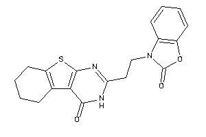 3-[2-(4-keto-5,6,7,8-tetrahydro-3H-benzothiopheno[2,3-d]pyrimidin-2-yl)ethyl]-1,3-benzoxazol-2-one