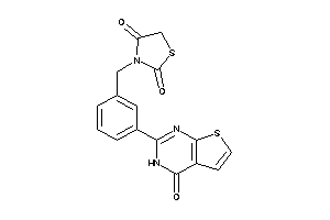 3-[3-(4-keto-3H-thieno[2,3-d]pyrimidin-2-yl)benzyl]thiazolidine-2,4-quinone