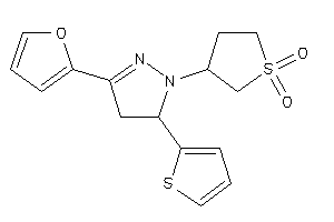 3-[3-(2-furyl)-5-(2-thienyl)-2-pyrazolin-1-yl]sulfolane