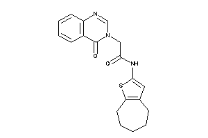 2-(4-ketoquinazolin-3-yl)-N-(5,6,7,8-tetrahydro-4H-cyclohepta[b]thiophen-2-yl)acetamide