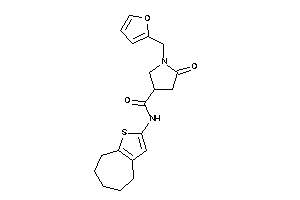 1-(2-furfuryl)-5-keto-N-(5,6,7,8-tetrahydro-4H-cyclohepta[b]thiophen-2-yl)pyrrolidine-3-carboxamide