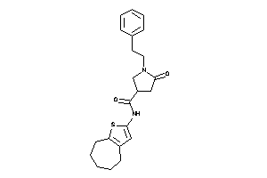 5-keto-1-phenethyl-N-(5,6,7,8-tetrahydro-4H-cyclohepta[b]thiophen-2-yl)pyrrolidine-3-carboxamide