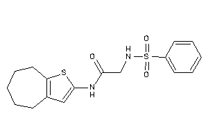 2-(benzenesulfonamido)-N-(5,6,7,8-tetrahydro-4H-cyclohepta[b]thiophen-2-yl)acetamide