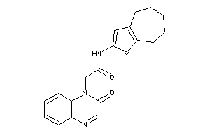 2-(2-ketoquinoxalin-1-yl)-N-(5,6,7,8-tetrahydro-4H-cyclohepta[b]thiophen-2-yl)acetamide