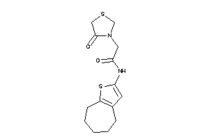 2-(4-ketothiazolidin-3-yl)-N-(5,6,7,8-tetrahydro-4H-cyclohepta[b]thiophen-2-yl)acetamide