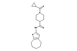 1-(cyclopropanecarbonyl)-N-(5,6,7,8-tetrahydro-4H-cyclohepta[b]thiophen-2-yl)isonipecotamide