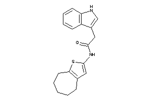 2-(1H-indol-3-yl)-N-(5,6,7,8-tetrahydro-4H-cyclohepta[b]thiophen-2-yl)acetamide