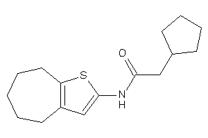 2-cyclopentyl-N-(5,6,7,8-tetrahydro-4H-cyclohepta[b]thiophen-2-yl)acetamide