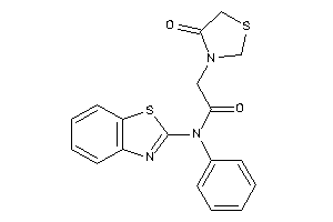 N-(1,3-benzothiazol-2-yl)-2-(4-ketothiazolidin-3-yl)-N-phenyl-acetamide