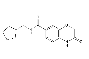 N-(cyclopentylmethyl)-3-keto-4H-1,4-benzoxazine-7-carboxamide