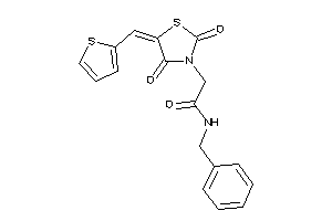 N-benzyl-2-[2,4-diketo-5-(2-thenylidene)thiazolidin-3-yl]acetamide