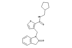 N-(cyclopentylmethyl)-3-[(2-ketoindolin-1-yl)methyl]-2-furamide