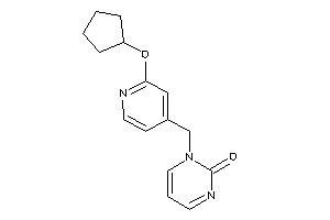 1-[[2-(cyclopentoxy)-4-pyridyl]methyl]pyrimidin-2-one