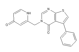 3-[(4-keto-1H-pyridin-2-yl)methyl]-5-phenyl-thieno[2,3-d]pyrimidin-4-one