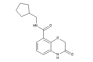 N-(cyclopentylmethyl)-3-keto-4H-1,4-benzoxazine-8-carboxamide