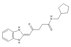 N-(cyclopentylmethyl)-5-(1,3-dihydrobenzimidazol-2-ylidene)-4-keto-valeramide