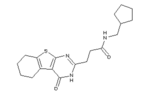 N-(cyclopentylmethyl)-3-(4-keto-5,6,7,8-tetrahydro-3H-benzothiopheno[2,3-d]pyrimidin-2-yl)propionamide