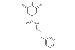 2,6-diketo-N-(3-phenylpropyl)isonipecotamide