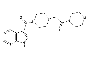 1-piperazino-2-[1-(1H-pyrrolo[2,3-b]pyridine-3-carbonyl)-4-piperidyl]ethanone