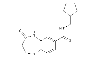 N-(cyclopentylmethyl)-4-keto-3,5-dihydro-2H-1,5-benzothiazepine-7-carboxamide