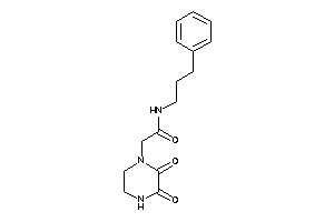 2-(2,3-diketopiperazino)-N-(3-phenylpropyl)acetamide