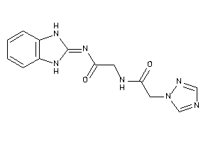 N-[2-(1,3-dihydrobenzimidazol-2-ylideneamino)-2-keto-ethyl]-2-(1,2,4-triazol-1-yl)acetamide