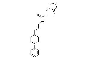 3-(2-ketothiazolidin-3-yl)-N-[3-(4-phenylpiperazino)propyl]propionamide